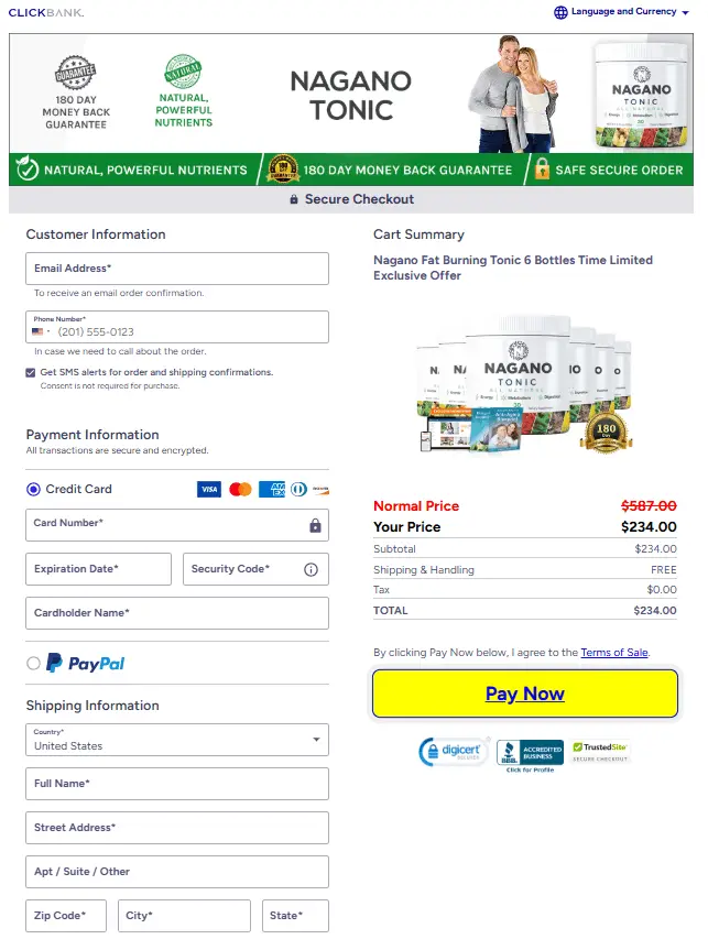 Nagano Tonic order_page